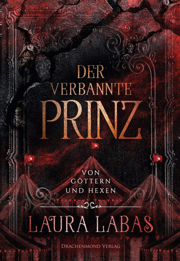 Das dunkelrote-schwarze Cover zeigt am unteren Rand schemenhaft drei Zirkuszelte mit je einer Laterne auf der Spitze, darüber Teile eines Zierrahmen, über dem leicht transparent ein Fels mit Rissen zu erkennen ist. Der Titel des Buches steht mittig auf dem Cover inmitten des Zierrahmens, Autorinnenname und Reihentitel unten.